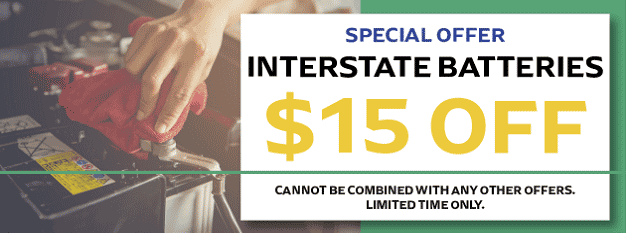 $15 OFF Interstate Batteries!